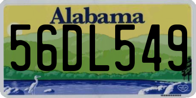 AL license plate 56DL549