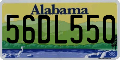 AL license plate 56DL550