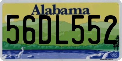 AL license plate 56DL552