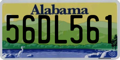 AL license plate 56DL561