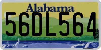 AL license plate 56DL564
