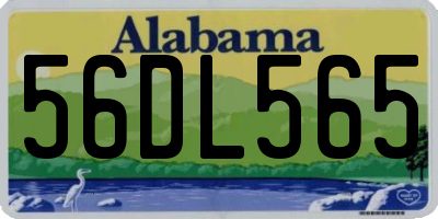 AL license plate 56DL565