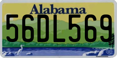 AL license plate 56DL569