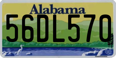 AL license plate 56DL570