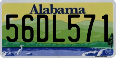 AL license plate 56DL571