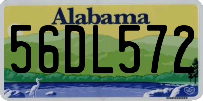 AL license plate 56DL572