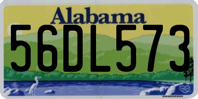AL license plate 56DL573