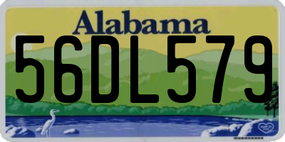 AL license plate 56DL579
