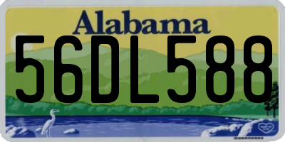 AL license plate 56DL588