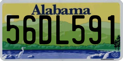 AL license plate 56DL591