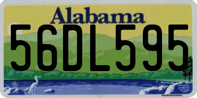 AL license plate 56DL595
