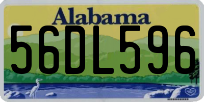 AL license plate 56DL596