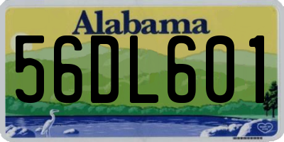 AL license plate 56DL601