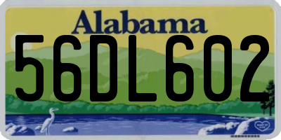 AL license plate 56DL602