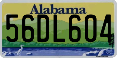 AL license plate 56DL604