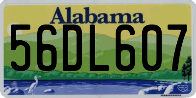 AL license plate 56DL607