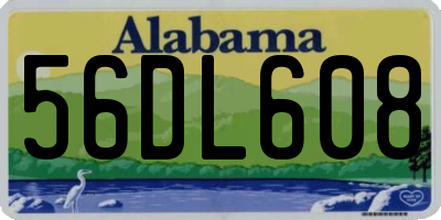AL license plate 56DL608