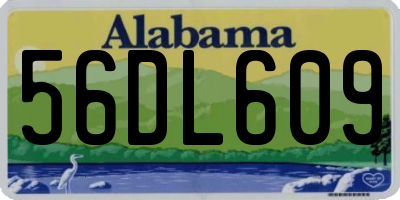 AL license plate 56DL609