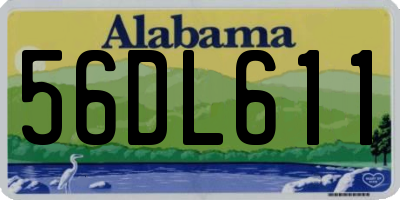 AL license plate 56DL611