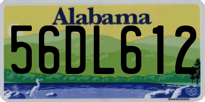 AL license plate 56DL612