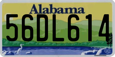 AL license plate 56DL614