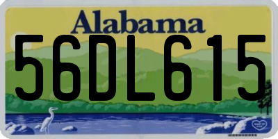 AL license plate 56DL615