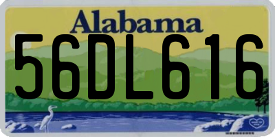AL license plate 56DL616