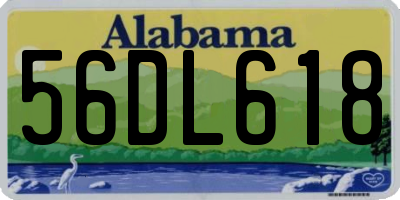AL license plate 56DL618