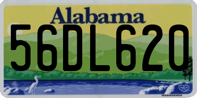 AL license plate 56DL620