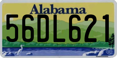 AL license plate 56DL621