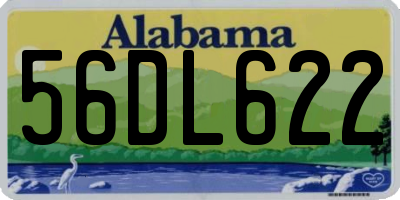 AL license plate 56DL622