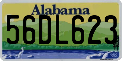 AL license plate 56DL623