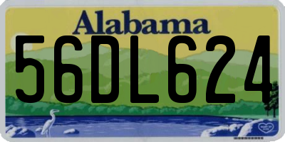 AL license plate 56DL624