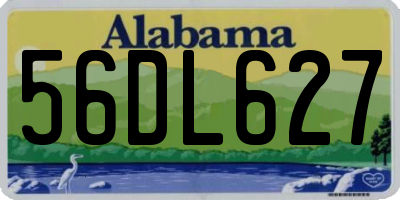 AL license plate 56DL627