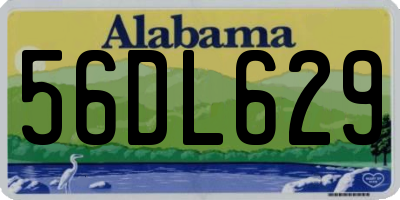 AL license plate 56DL629