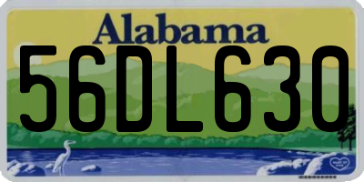 AL license plate 56DL630