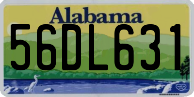 AL license plate 56DL631