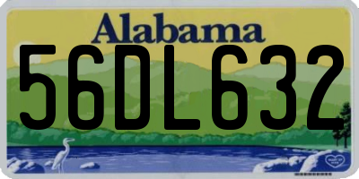AL license plate 56DL632