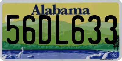 AL license plate 56DL633
