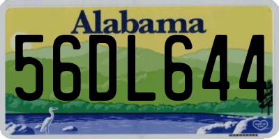 AL license plate 56DL644