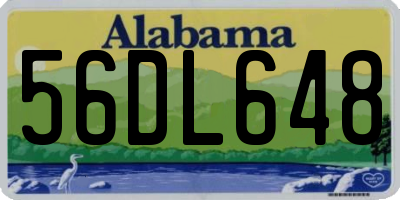 AL license plate 56DL648