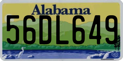 AL license plate 56DL649