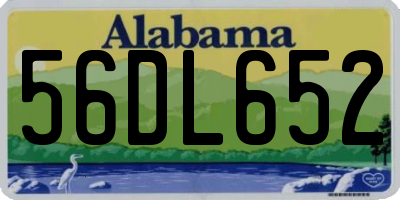 AL license plate 56DL652
