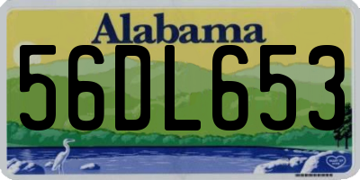 AL license plate 56DL653