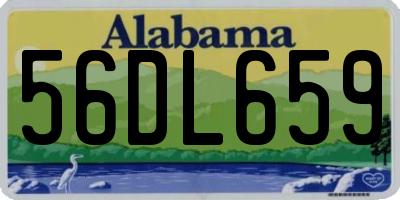 AL license plate 56DL659