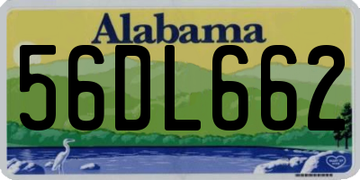 AL license plate 56DL662