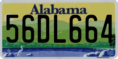 AL license plate 56DL664