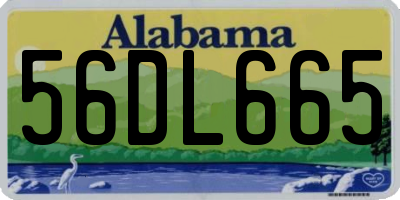 AL license plate 56DL665