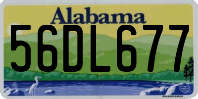AL license plate 56DL677