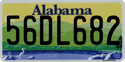 AL license plate 56DL682